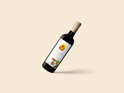wine Lebel design Mockup branding design illustration logo