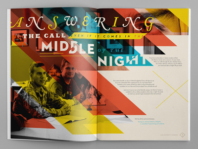 Answering The Call 01 military night spread type viewbook warrior