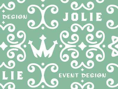 Jolie Pattern branding event design green jolie logo pattern