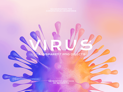 Virus PNG Objects for Coronavirus Awareness. Free Download