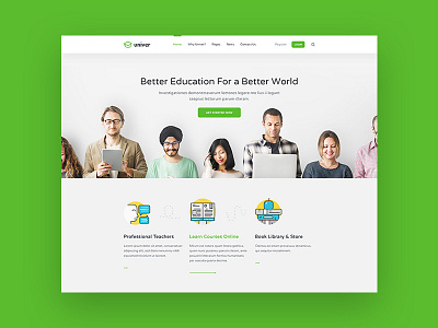 Univer - Multipurpose Education & University PSD Template