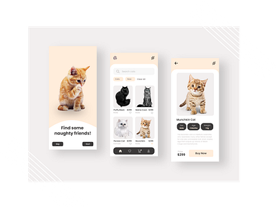 Cat Shop App Design