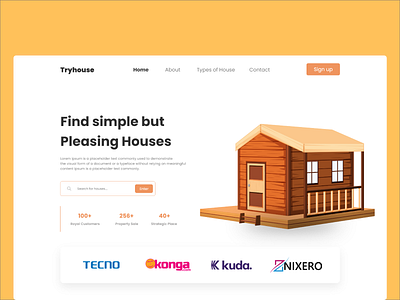 Tryhouse Website Design design ui ux