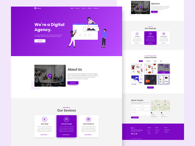FateClub- Digital Agency Landing Page design minimal ui ui design ux web website