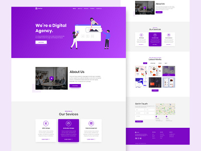 FateClub- Digital Agency Landing Page