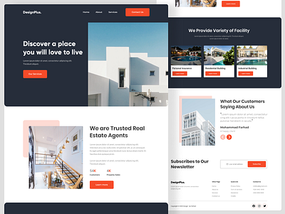 Real Estate Website architecture building building website estate website graphic design interior real estate website ui ui ux website