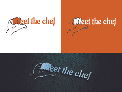 meet the chef Logo design 2021 brand branding chef logo creative graphicdesign hand logo illustrator logo logo design logo mark logos logotype marketing meet the chef minimalist modern monogram typography