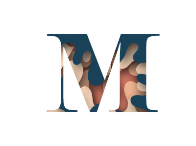 Logo design for letter M