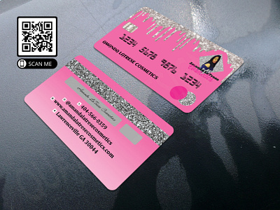 Mockup 8 branding business card design business cards businesscard credit card design illustration logo makeup artist visiting card