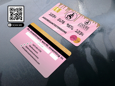 Mockup 35 business card design business cards businesscard costume credit card glitter logo makeup artist visiting card wig