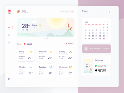 Weather App Dashboard Design 🌦 dashboard design ui ux weather