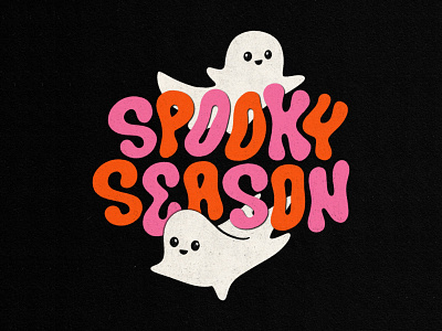 Spooky Season design icon illustration lettering lettering art logo minimal texture type design typography