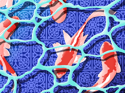 Koi Pattern Illustration