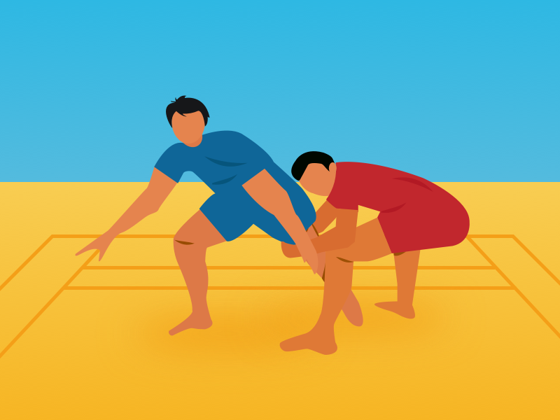 Pro Kabaddi Artwork by K Ram for Roanuz on Dribbble