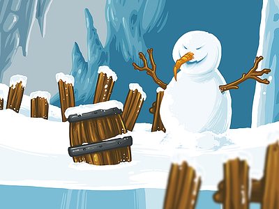 Snowman gamedesign ice illustration snowman
