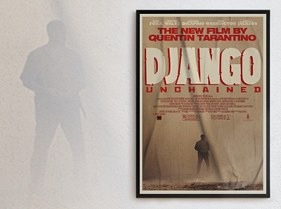 django movie movie poster art film frame illustraion movie art movie posters movies poster poster art poster design