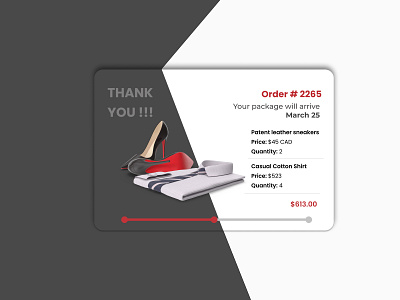 Mail Received clothing daily ui 017 dailyui ecommerce mailer order orders