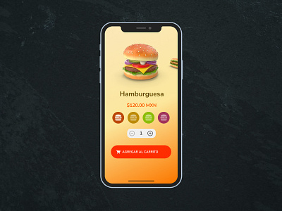 App Pricing Food daily ui 030 dailyui030 hamburger pricing