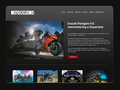 Blog post Motorcycle blog blog post daily ui 035 dailyui035 post wordpress