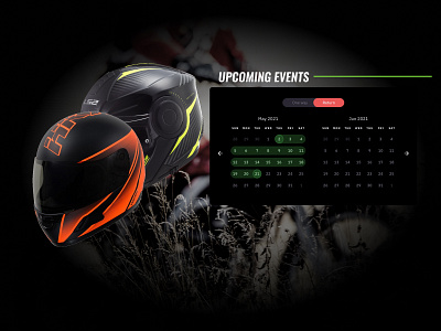 Event calendar Enduro calendar ui daily ui 038 dailyui38 events helmet motorcycle