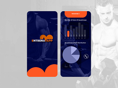 Daily UI 41 Workout Tracker daily ui daily ui 041 dark entrena exercise app gym