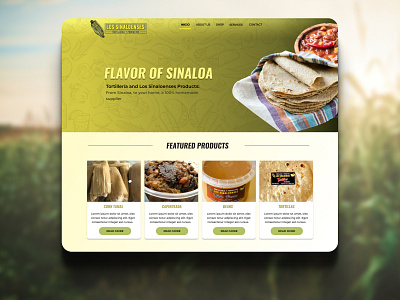 Daily UI 043 Food/Drink Menu corn daily ui 043 dailyui 043 menu mexican food website