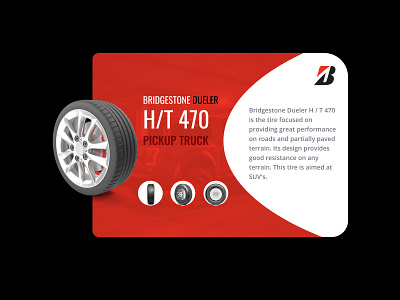 Daily UI 045 Info card black catalog info card red tyres