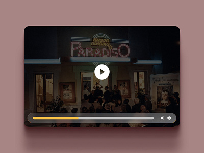 Daily UI 57 Video Player cinema daily ui 057 video video player