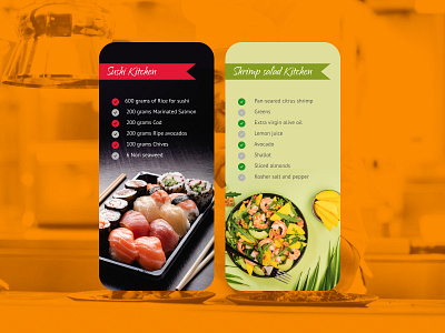 Daily UI 65 Notes Widget daily ui 065 kitchen notes notes app salad