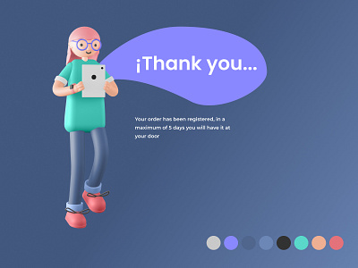 Daily UI 077 Thank You