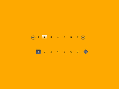 Daily UI 085 Pagination daily ui 085 dailyui 085 minimalist pagination simple yellow