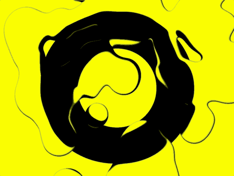 Liquid O aftereffects animation black bubble draft gif infinity liquid water yellow
