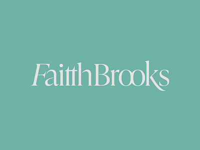 Faitth Brooks branding logo logotype