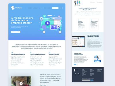 Landing page design