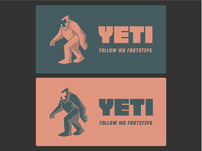 Yeti. 2 brand design brand identity branding design forest illustration logo logo design vector yeti