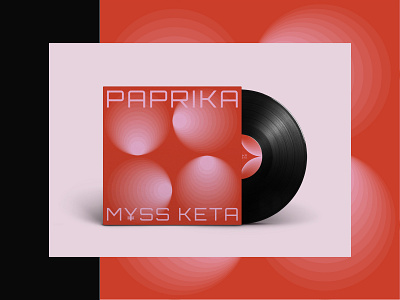 PAPRIKA album cover. 4 album album art album artwork album cover circle design illustration lines music paprika vector vinyl