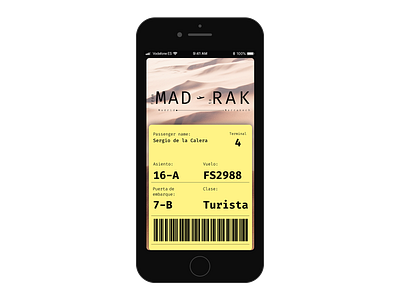 Digital boarding pass