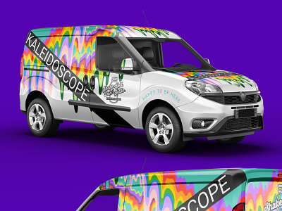 Kaleidescope Vehicle Wrap branding design graphic design typography vehicle wrap vinyl vinyl wrap wrap