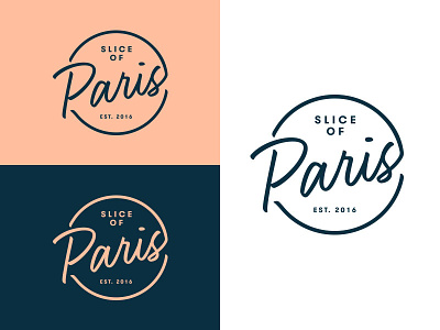 Slice of Paris logo paris typography