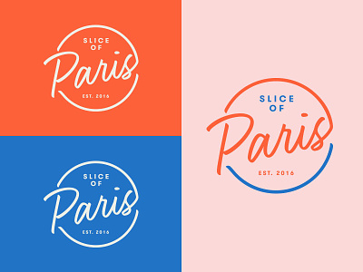 Slice of Paris logo paris typography