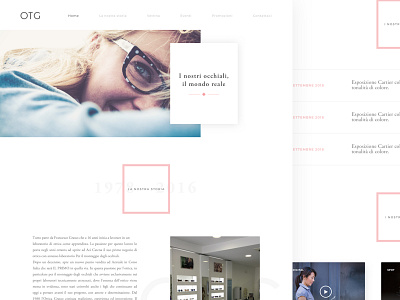 Optics website clean design minimal ui ux web design