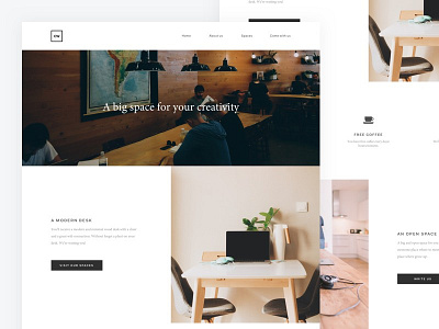 CW - Redesign clean design landing page minimal ui ux web webdesign