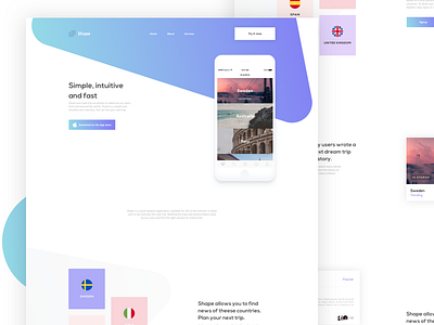 Shapes - Landing App