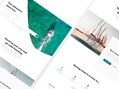 Boatsetter - Homepage Redesign clean design homepage minimal ui ux website