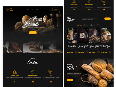 Daily Wheat - Bakery Website app graphic design ui ux