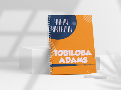 Birthday Jotter/Souvenirs branding design typography