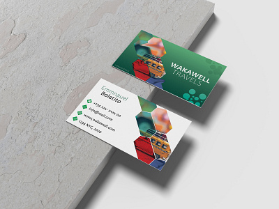 WAkawell Business Card brand identity business card design minimalistic