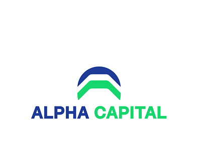 Alpha Capital Logo branding design logo minimalistic typography