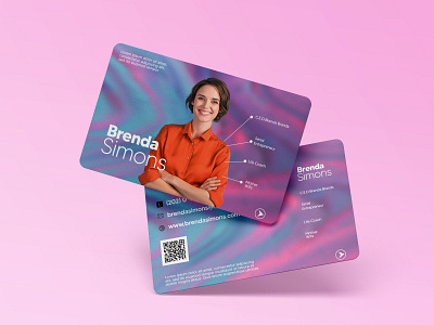 Brenda Simons Complimentary Card branding card design flyer design personal branding typography ux vector