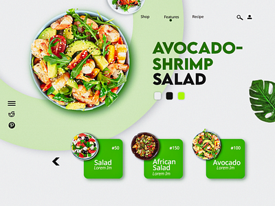 Salad Landing Page case study design landing page product design ui ux web